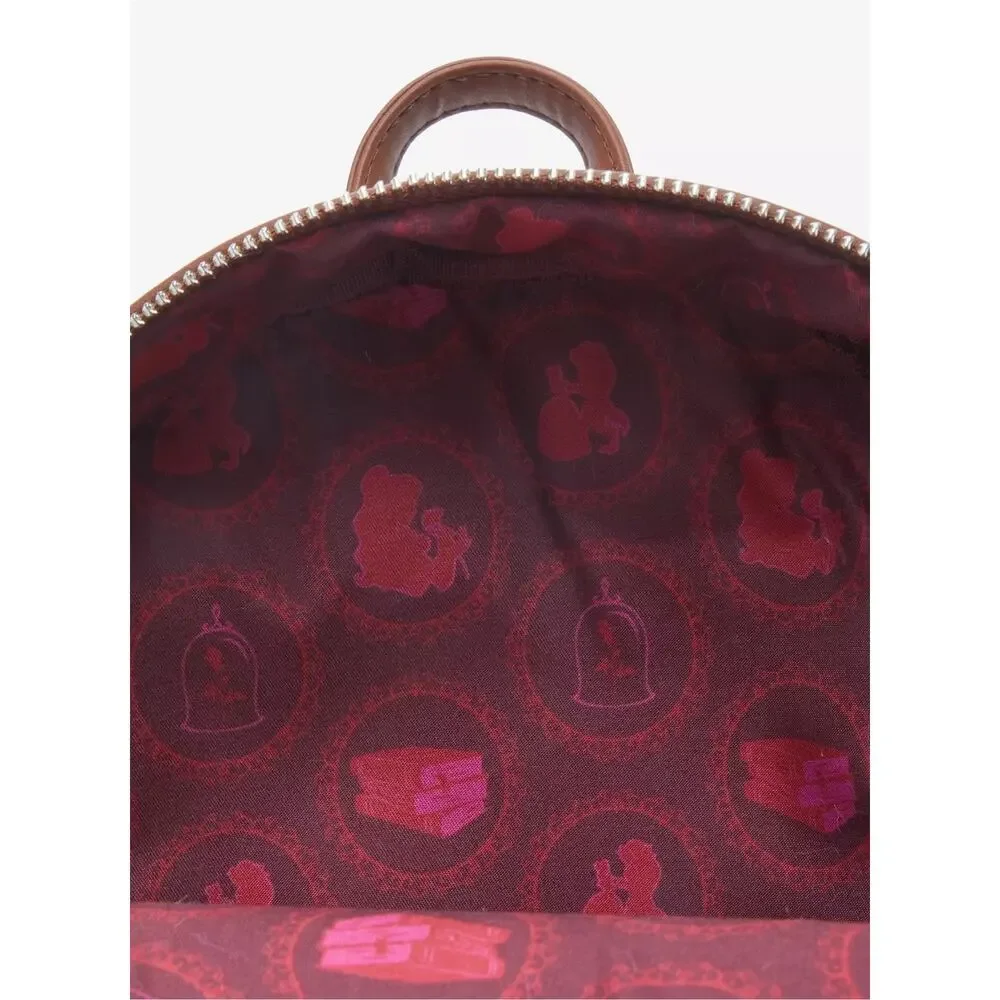 Loungefly Disney Beauty and the Beast Belle Winter Wear Storybook Mini Backpack